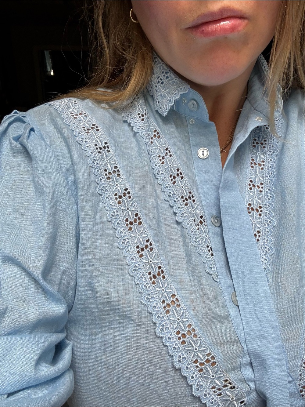 Sézane vibe  style shirt vintage fits L
